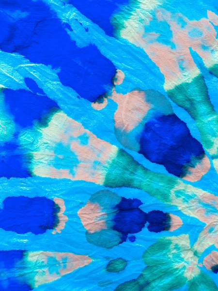 Blue Indigo Hippie Batic Vibrant Haight San Francisco Swatch Vír — Stock fotografie