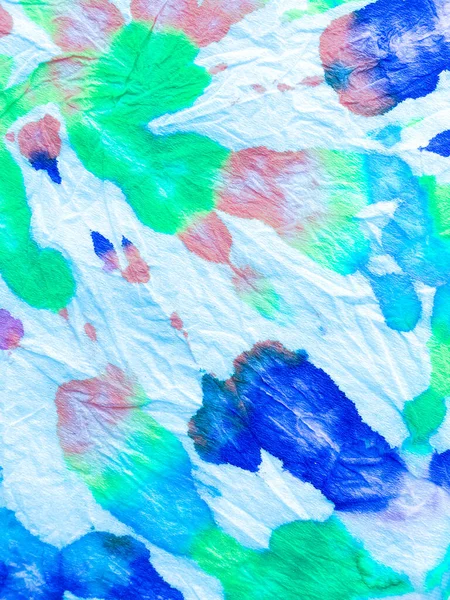 Bind Dye Spiraal Achtergrond Blauw Indigo Hippie Batic Levendige Haight — Stockfoto