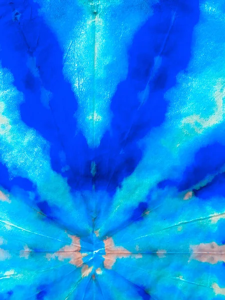领带染料螺旋形背景 蓝色和靛蓝迷幻的迷幻纺纱 你们自由了 斯维尔 Boho染色衣服 雷鬼水彩效果 巴蒂振奋人心的海特旧金山飞镖 — 图库照片