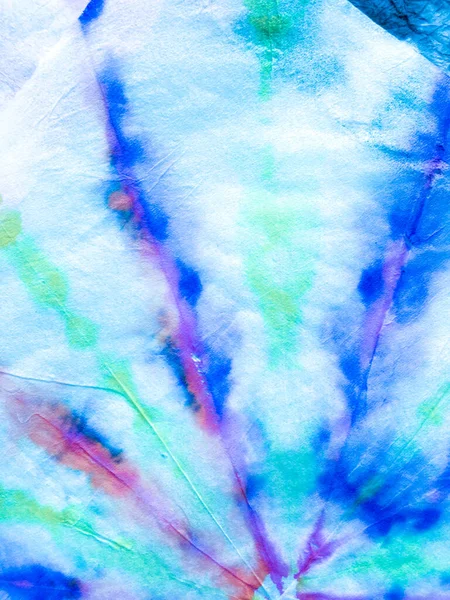 ブルーとインディゴのサイケデリックな渦巻織物 死霊的背景を結ぶ 自由の渦巻 ボーイは服を失った レゲエ水彩効果 ヒッピー バティック 活気に満ちた高さサンフランシスコ Swatch — ストック写真