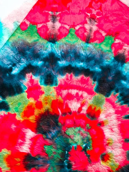 Hippie Batic Vibrant Haight San Francisco Swatch Textile Tourbillon Psychédélique — Photo