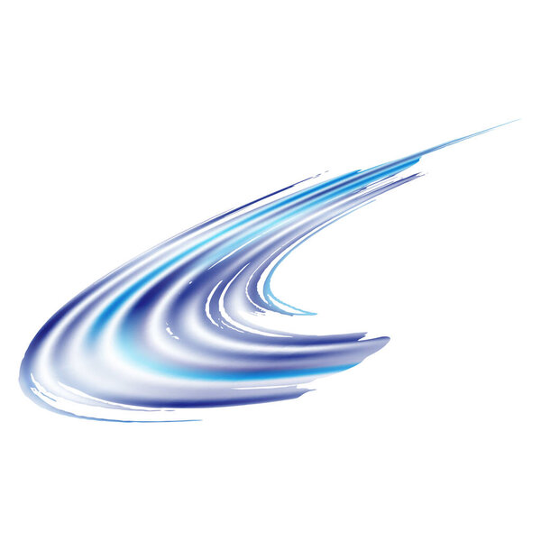 Vector Brush Stroke. Abstract Fluid Splash. Sale Banner Brushstroke. Isolated Splash on White Backdrop. Blue and Indigo Watercolor Textured Background.  Gradient Paintbrush.