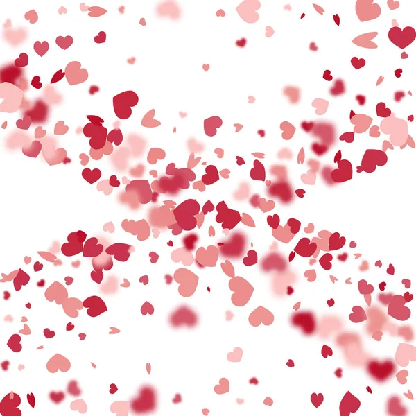 Fondo Del Corazón Plantilla Confetti Vintage Vacía Marzo Banner Con — Vector de stock