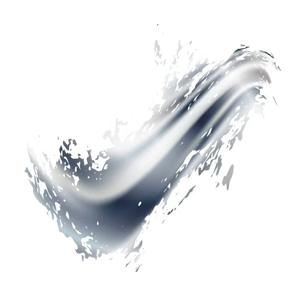 Vector Brush Stroke Abstract Fluid Splash Gradient Paintbrush Isolated Splash — Stock Vector