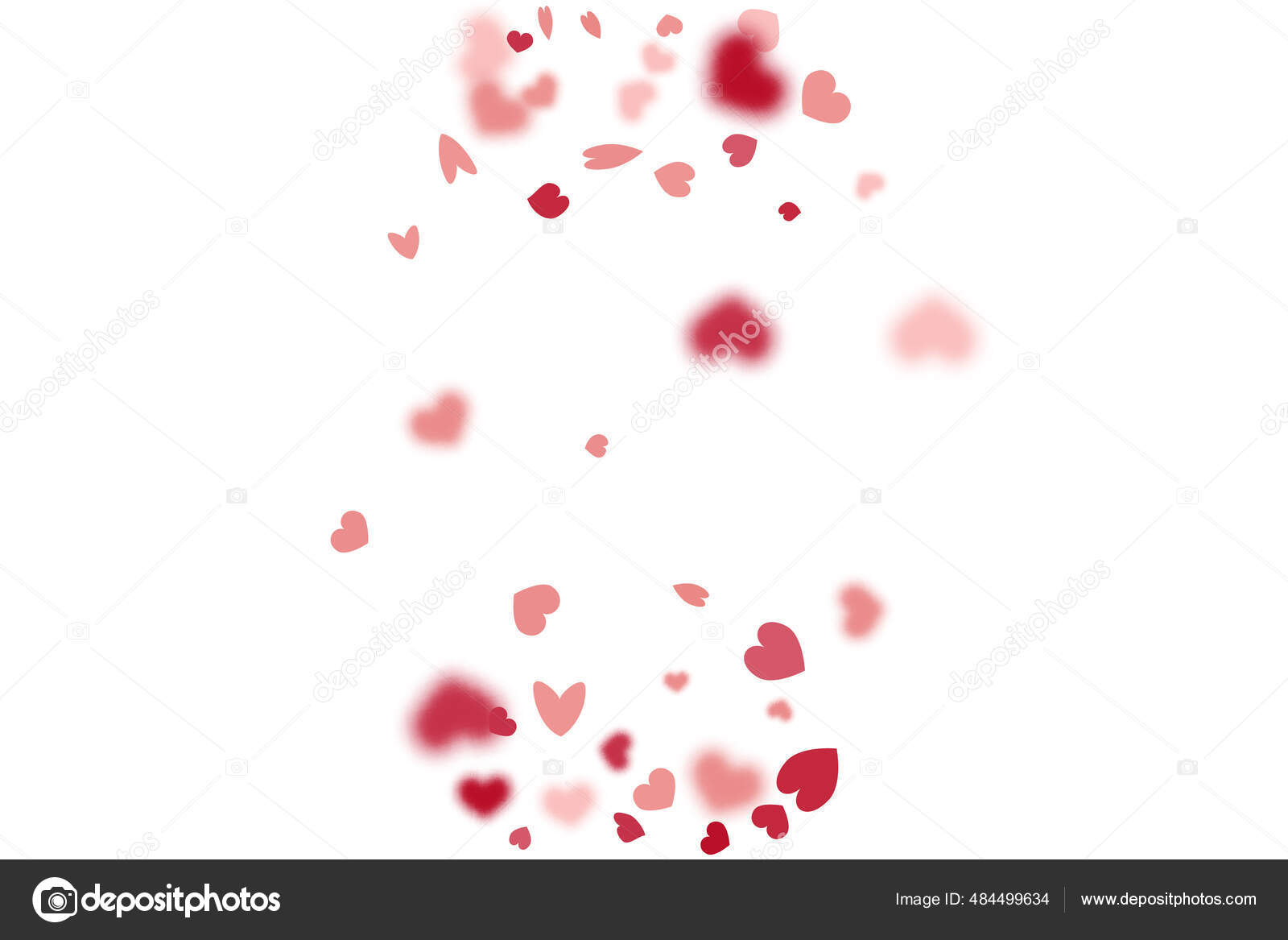 Heart Background Valentine Day Card Classical Hearts Exploding Sign ...