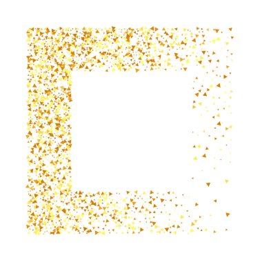Kırmızı üzerine altın konfeti. İzole edilmiş Altın Toz Parçacıkları. Sıvı doğum günü kartı. Rastgele Gelin Arkaplanı. Folyo Sınırı. Geometrik Yıldönümü Arkaplanı. Vector Round Bokeh. Soyut Parlak Arkaplan.
