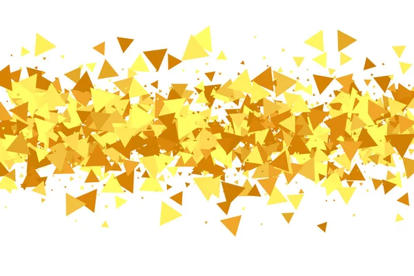 Gold Confetti Red Geïsoleerde Gouden Stofdeeltjes Foliegrens Geometrische Verjaardag Achtergrond — Stockvector