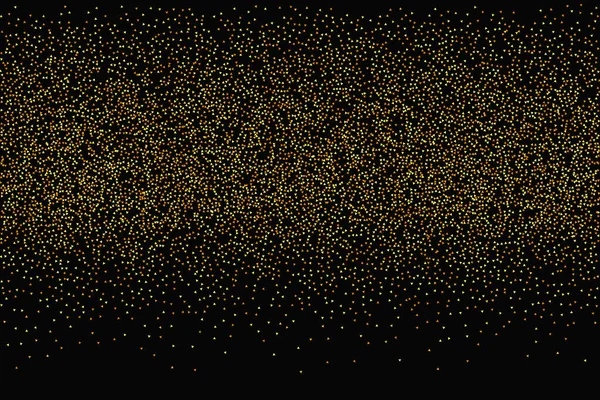 Gold Confetti Red Partículas Polvo Dorado Aisladas Tarjeta Cumpleaños Fluida — Archivo Imágenes Vectoriales