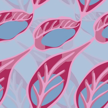 Limonsuz desen. Vector Summer Citrus Yazdırma. Modern El Çizimi Arkaplanı. Gök mavisi, kırmızı ve nihai gri İşaretli Kireç. Botanik Çizimi. Psikedelik Citron Motifi.