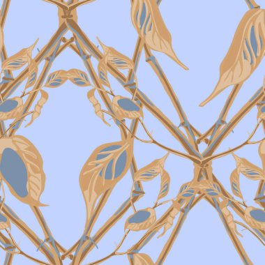 Limonsuz desen. Gök mavisi ve altın sarısı taşıyıcı yaz havuç baskısı. Modern El Çizimi Arkaplanı. Basit İşaretli Kireç. Botanik Çizimi. Psikedelik Citron Motifi.