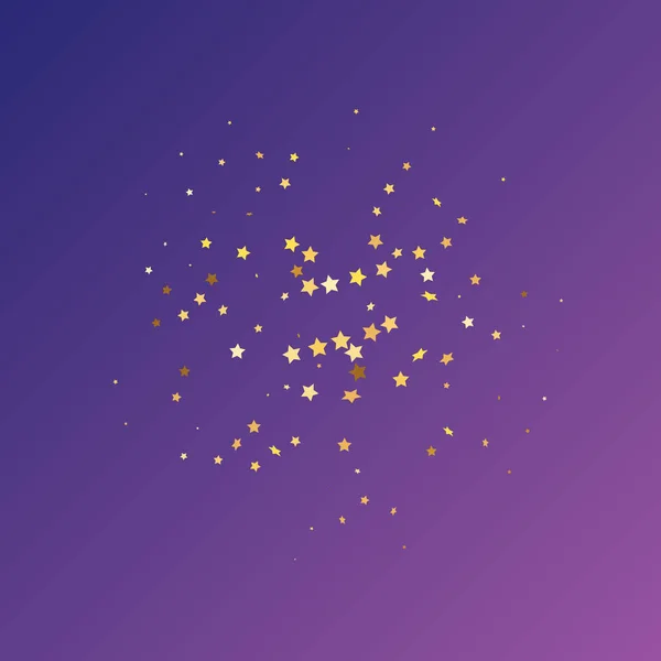 Star Sequin Confetti Neon Purple Background Voucher Gift Card Template —  Vetores de Stock