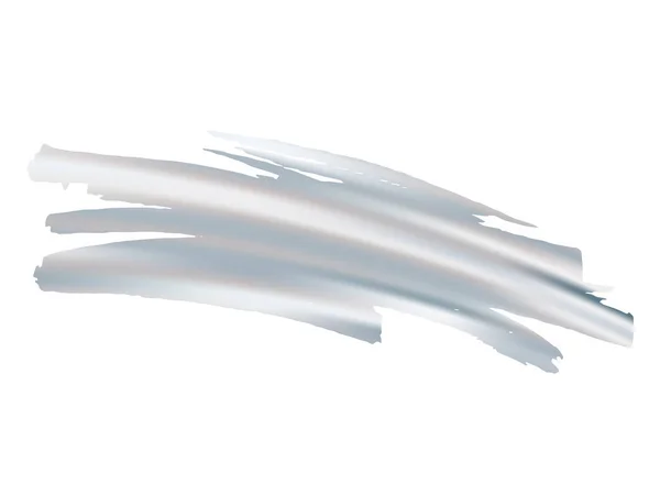 Vector Brush Stroke Splash Fluido Abstrato Prata Cinza Venda Banner — Vetor de Stock