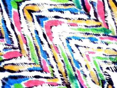 Zebra Deri İzi. Hayvan kamuflajı arka planı. Geometrik hayvan dokusu. Suluboya Kamuflaj Tasarımı. Soyut Safari fayansı. Klasik Mavi ve İndigo Afrika Kalıbı. Çizgili Kusursuz Desen.