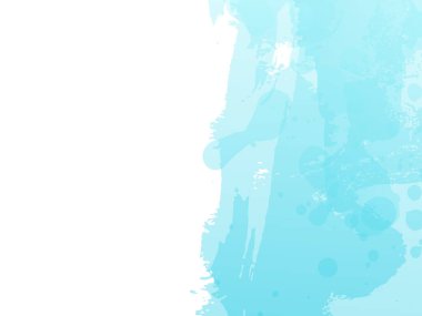 Vektör Fırça Vuruşu. Soyut Sıvı Sıçraması. Beyaz Platform 'da ıssız bir sıçrama. Gradyan boya fırçası. Mavi ve İndigo suluboya desenli arka plan. Satış Bayrağı Fırça Vuruşu.