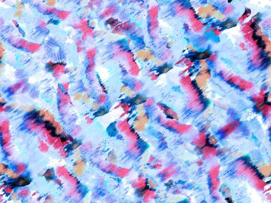 Zebra Deri İzi. Çizgili, kusursuz desen. Geometrik hayvan dokusu. Hayvan kamuflajı arka planı. Afrika deseni. Klasik Mavi ve Lush Lav Kırmızı Suluboya Kamuflaj Tasarımı. Soyut Safari Döşemesi.