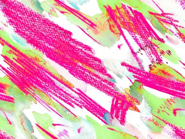 Soyut Doku Arkaplanı. Yeşil ve kırmızı akışkan dikişsiz fayans. Psikedelik Kâğıt. Klasik Doku İllüstrasyonu. Suluboya kusursuz desen. Geometrik Suluboya Kumaş Tasarımı.