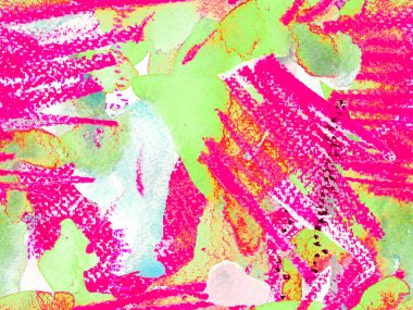 Suluboya kusursuz desen. Geometrik Suluboya Kumaş Tasarımı. Klasik Doku İllüstrasyonu. Soyut Doku Arkaplanı. Sıvı, dikişsiz kiremit. Psikedelik Kâğıt. Yeşil ve Kırmızı