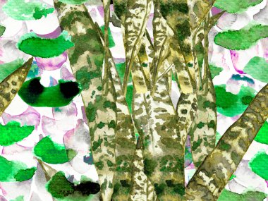 Suluboya Güller, Şakayık ve Yapraksız Kalıp. Yeşil ve Gri Yaz Çiçeği Arkaplanı. Egzotik Mayo Tasarımı. Botanik Çiçek İllüstrasyonu. Vintage Peonie Eko Uyum.