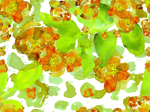 Watercolor Roses Peony Leaves Seamless Pattern Exotic Swimwear Design Botanical — Stock Photo, Image