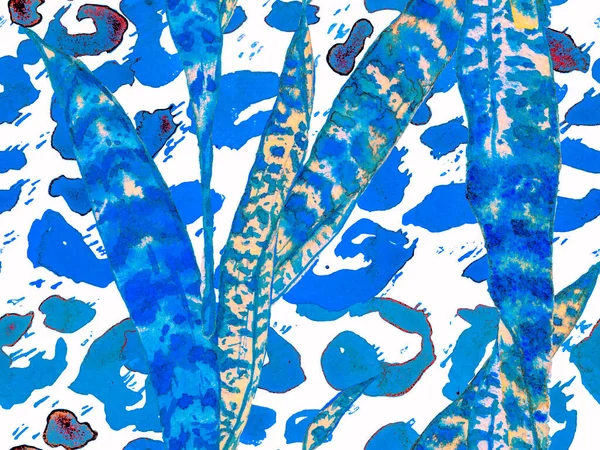 Aquarelrozen Pioenrozen Bladeren Naadloos Patroon Exotisch Zwemmode Ontwerp Summer Blossom — Stockfoto