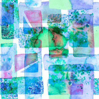 Mavi İndigo ve Tidewater Yeşil Organik Arkaplan. Freehand Suluboya Hatları. 70 'lerin Renkli Kübizm İllüstrasyonu. Bauhaus Kusursuz Düzen. Eğlenceli Geometri. Suluboya Moda Sanatı. Afrika Jeo Fırça Vuruşu.