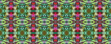 Mavi, Kırmızı, Yeşil Pastel Eğlenceli Dikdörtgen İkat İlişkisi. Etnik Kusursuz Düzen. Boyalı fırça Aztek arka planı. Sembol geometrik mayo deseni. Kilim Rastgele Halı dokusu. Suluboya Etnik Tasarım. 