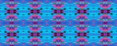 Boyalı fırça Aztek arka planı. Kilim Rastgele Halı dokusu. Mavi, Kırmızı, Siyah Pastel Eğlenceli Dikdörtgen İkat İlişkisi. Etnik Kusursuz Düzen. Sembol geometrik mayo deseni. Suluboya Etnik Tasarım. 