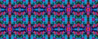 Suluboya Etnik Tasarım. Kilim Rastgele Halı dokusu. Boyalı fırça Aztek arka planı. Mavi, Kırmızı, Siyah Pastel Eğlenceli Dikdörtgen İkat İlişkisi. Etnik Kusursuz Düzen. Sembol Geometrik Mayo Şablonu. 