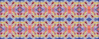 Sembol geometrik mayo deseni. Mavi, Kırmızı, Yeşil Pastel Eğlenceli Dikdörtgen İkat İlişkisi. Etnik Kusursuz Düzen. Suluboya Etnik Tasarım. Boyalı fırça Aztek arka planı. Kilim Halı Rastgele Dokusu. 