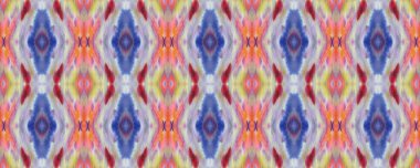 Mavi, Kırmızı, Yeşil Pastel Eğlenceli Dikdörtgen İkat İlişkisi. Etnik Kusursuz Düzen. Kilim Rastgele Halı dokusu. Suluboya Etnik Tasarım. Boyalı fırça Aztek arka planı. Sembol Geometrik Mayo Şablonu. 