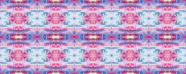 Sembol geometrik mayo deseni. Boyalı fırça Aztek arka planı. Kilim Rastgele Halı dokusu. Suluboya Etnik Tasarım. Mavi, Kırmızı, Mor Pastel Eğlenceli Dikdörtgen İkat İlişkisi. Etnik Kusursuz Desen.