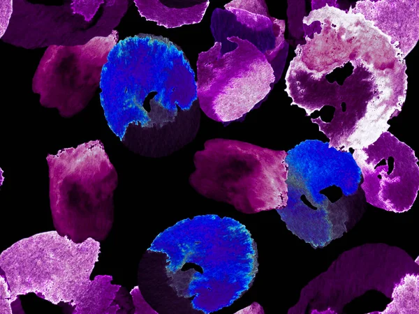 Bio Jasmin Bezproblémový Vzor Proton Purple Vibrant Sakura Jasmine Print — Stock fotografie