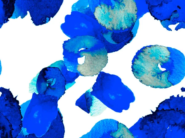 夏のヴィンテージ背景 花のアーユルヴェーダのパターン 活気に満ちたさくらとジャスミンのプリント バイオジャスミンのシームレスなパターン 古典的な青と藍の水彩シトラスオレンジ開花花と葉 — ストック写真