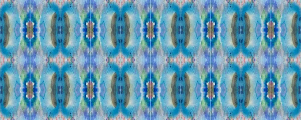 Blue Grey Green Pastel Fun Rectangle Ikat Rapport Etnický Bezproblémový — Stock fotografie