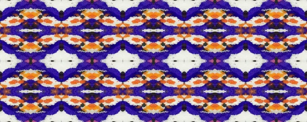 Geo Portugese Ikat Rapport Aquarell Ethnic Design Sommer Mosaik Hintergrund — Stockfoto