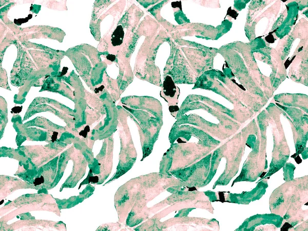 African Safari Leather Flora Illustration Green Red Snake Skin Print — Stock Photo, Image