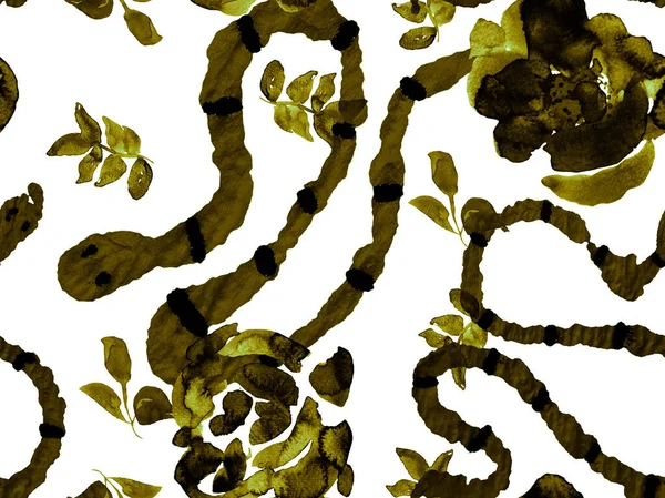 아프리카 사파리 플로라 아쿠아 밍크스 드래곤 흉내내기 Elapidae Exotic Background — 스톡 사진