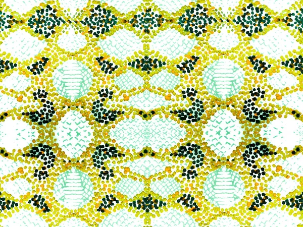 Design Étnico Aquarela Summer Rhombus Background Textura Aleatória Pele Cobra — Fotografia de Stock