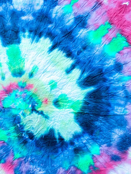 Frihet Tiedye Swirl Boho Färgade Kläder Reggae Akvarell Effekt Blå — Stockfoto