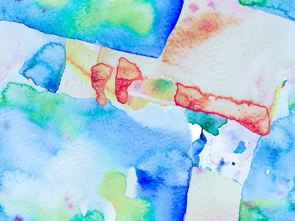 Psykedeliskt Papper Akvarell Sömlös Mönster Abstrakt Textur Bakgrund Geometrisk Akvarellväv — Stockfoto
