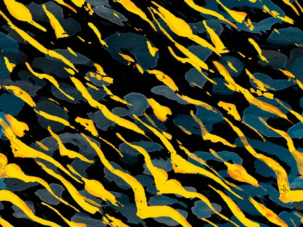 Камуфляжний Дизайн Водяного Кольору Abstract Safari Tile Африканський Патерн Смуги — стокове фото