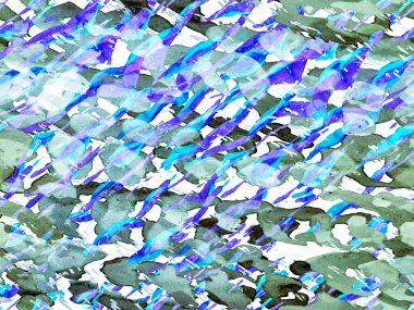 Afrika deseni. Çizgili, kusursuz desen. Suluboya Kamuflaj Tasarımı. Soyut Safari fayansı. Geometrik hayvan dokusu. Zebra Deri İzi. Hayvan kamuflajı arka planı. Klasik Mavi ve İndigo