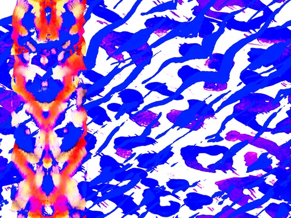 クラシックブルーとプロトンピンクのアフリカのパターン 縞のシームレスなパターン 幾何学的な動物のテクスチャ ゼブラスキンプリント 動物の迷彩背景 水彩迷彩デザイン Safari Tile — ストック写真