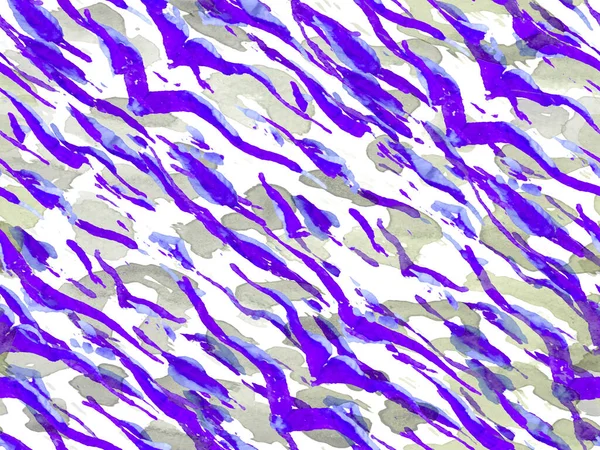 Afrikanskt Mönster Ränder Sömlösa Mönster Proton Purple Akvarell Camouflage Design — Stockfoto