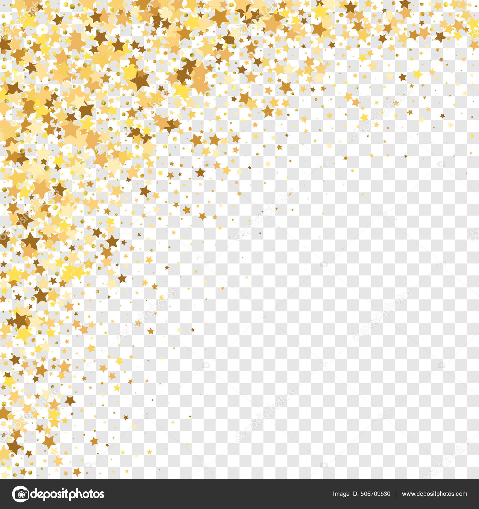 Image vectorielle Star Sequin Confetti Sur Fond Transparent Isolé Carte D' anniversaire Plat par ©ExoticVector - 506709530, image size:1600x1700