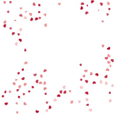 kesintisiz beyaz arka plan ile kalpleri