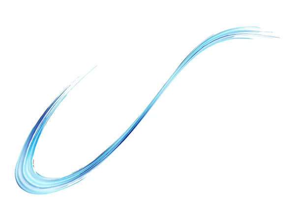 Vector Brush Stroke Splash Fluido Abstrato Azul Índigo Isolado Respingo — Vetor de Stock