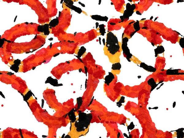Африканське Сафарі Шкіряна Ілюстрація Рука Намальована Асиметричним Візерунком Elapidae Крупним — стокове фото