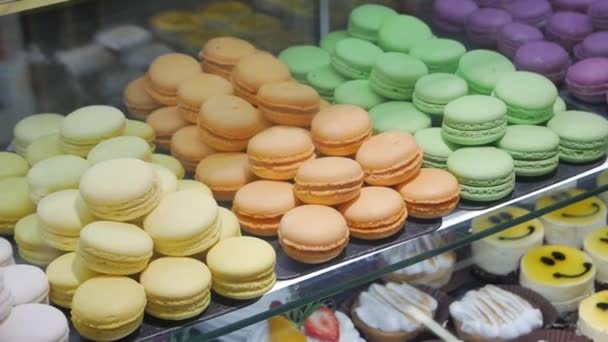 The Colored Macaroons — Stock video