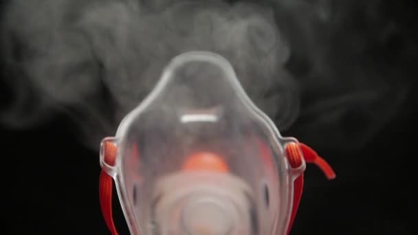 氧气面膜蒸汽慢速运动 — 图库视频影像